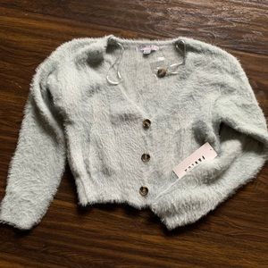 Soft blue cropped sweater
